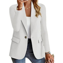 Load image into Gallery viewer, Women's Casual Long Sleeve Slim Pocket Blazer with Buckle