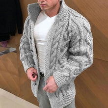 Load image into Gallery viewer, Men's Cardigan in Chunky Cable Knit