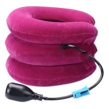 Load image into Gallery viewer, Inflatable Neck Collar with Hand Pump and Three Air Chambers, Adjustable Fit