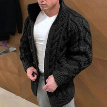 Load image into Gallery viewer, Men's Cardigan in Chunky Cable Knit