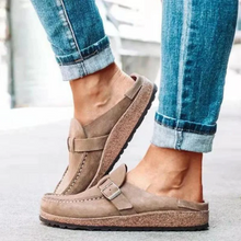 Load image into Gallery viewer, Womens Open Toe Sandals with Adjustable Buckle Strap and Ankle Support