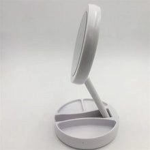 Load image into Gallery viewer, LED Folding Vanity Mirror