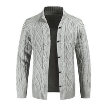 Load image into Gallery viewer, Men's Cardigan in Chunky Cable Knit