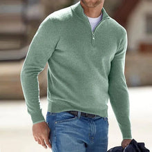 Load image into Gallery viewer, Mens Long Sleeve Pullover Sweater with Knit Construction and Hip Length Hem