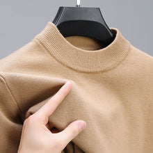 Load image into Gallery viewer, Mens Knit Sweater with Ribbed Hem and Close Fitting Neckline