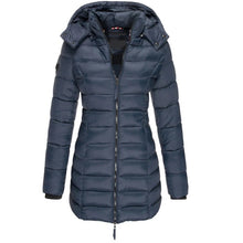Load image into Gallery viewer, Comfortable down jacket with hood and zipper