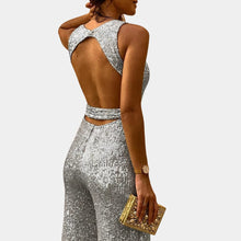 Load image into Gallery viewer, Glitter jumpsuit for women