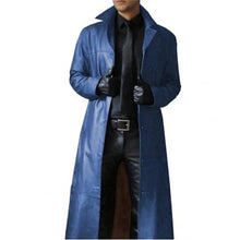 Load image into Gallery viewer, Mens Genuine Leather Coat with Inside Pockets and Zippers in Four Colors