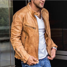 Load image into Gallery viewer, Men's Versatile Weatherproof Leather Jacket