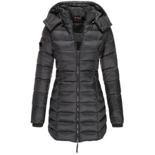 Load image into Gallery viewer, Comfortable down jacket with hood and zipper