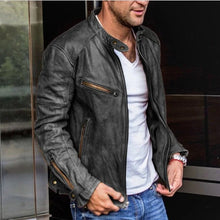 Load image into Gallery viewer, Men's Versatile Weatherproof Leather Jacket