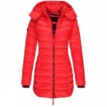 Load image into Gallery viewer, Comfortable down jacket with hood and zipper