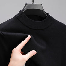 Load image into Gallery viewer, Mens Knit Sweater with Ribbed Hem and Close Fitting Neckline