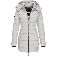 Load image into Gallery viewer, Comfortable down jacket with hood and zipper