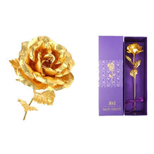 Load image into Gallery viewer, Preserved Real Rose with 24K Gold Plating and Gift Box, 11 to 12 Inches
