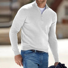 Load image into Gallery viewer, Mens Long Sleeve Pullover Sweater with Knit Construction and Hip Length Hem