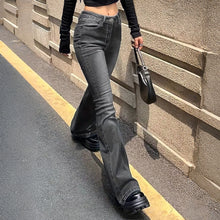 Load image into Gallery viewer, High Waist Straight Jeans