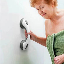 Load image into Gallery viewer, Suction Cup Shower Handle Bar with Locking Mechanism, Non-Slip Grip for Smooth Surfaces (No Drilling Required)