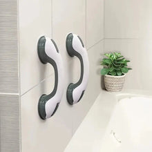 Load image into Gallery viewer, Suction Cup Shower Handle Bar with Locking Mechanism, Non-Slip Grip for Smooth Surfaces (No Drilling Required)