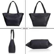 Load image into Gallery viewer, Almost Perfect Leather Tote Bag Black