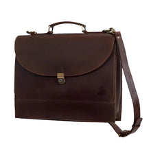 Load image into Gallery viewer, Walker Buffalo Leather Briefcase Full Grain Laptop Bag