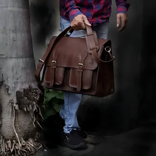 Load image into Gallery viewer, Roosevelt Buffalo Leather Briefcase 16 Inch