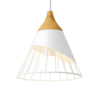 Load image into Gallery viewer, Nordic Metal and Wood Pendant Light