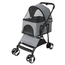 Load image into Gallery viewer, Large Pet Stroller Carrier with Detachable Cart and Rain Cover