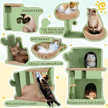 Load image into Gallery viewer, Cat Tree Design Cactus