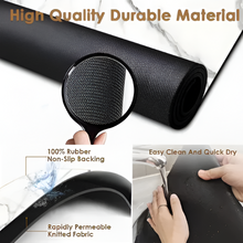 Load image into Gallery viewer, Marble Print Dish Drying Mat, Quick Water Absorption, Non-Slip Rubber Back