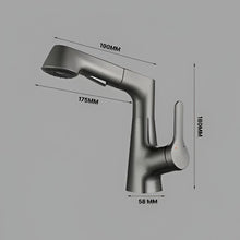 Load image into Gallery viewer, Bathroom Faucet With Rotating Retractable Hand Shower
