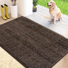 Load image into Gallery viewer, Textured Indoor Floor Mat with Plush Fiber Surface and Machine Washable Design
