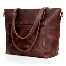 Load image into Gallery viewer, Portland Buffalo Leather Tote Bag, Full Grain Black