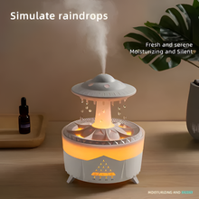 Load image into Gallery viewer, Mushroom Humidifier with Raining Cloud Lamp Aromatherapy - Colorful Raindrop Light Essential Oil Diffuser
