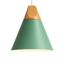 Load image into Gallery viewer, Nordic Metal and Wood Pendant Light