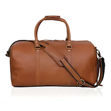 Load image into Gallery viewer, John Leather Duffel Bag for Men, Vintage Brown Full Grain Cow Leather