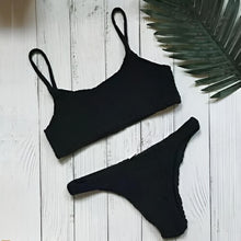 Load image into Gallery viewer, Sexy Push-Up Padded Pleated Bikini Set for Women