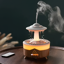 Load image into Gallery viewer, Mushroom Humidifier with Raining Cloud Lamp Aromatherapy - Colorful Raindrop Light Essential Oil Diffuser