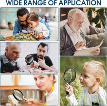 Load image into Gallery viewer, Illuminated Magnifying Glass with 10x Lens and UV Light for Reading