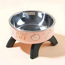 Load image into Gallery viewer, Raised Cat Bowl for Comfortable Digestion