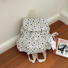 Load image into Gallery viewer, Drawstring Backpack with Star Pattern and Multiple Pockets, Adjustable Straps