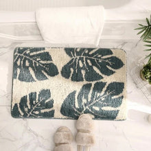 Load image into Gallery viewer, Leaf Pattern Runner Mat with Plush Fibers for Hallways