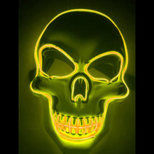 Load image into Gallery viewer, Halloween Skeleton Mask LED Glow Scary Mask