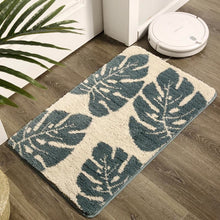 Load image into Gallery viewer, Leaf Pattern Runner Mat with Plush Fibers for Hallways