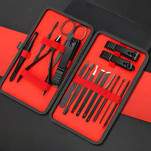 Load image into Gallery viewer, 16-Piece Stainless Steel Manicure and Pedicure Grooming Set
