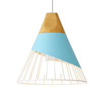 Load image into Gallery viewer, Nordic Metal and Wood Pendant Light