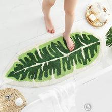 Load image into Gallery viewer, Soft Indoor Floor Mat with Leaf Pattern and Machine Washable
