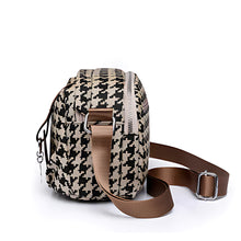 Load image into Gallery viewer, Houndstooth Crossbody Bag Classic Pattern Large Capacity