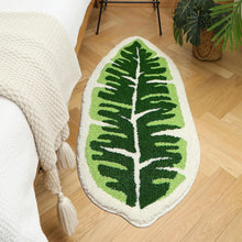 Load image into Gallery viewer, Soft Indoor Floor Mat with Leaf Pattern and Machine Washable