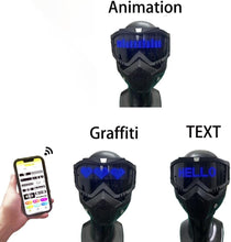 Load image into Gallery viewer, Cyberpunk LED Mask with App Controlled Light Display